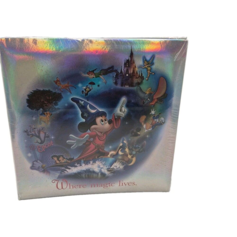 Walt Disney World "Where Magic Lives" Photo Album Holds 200  4x6 Photos  NIP